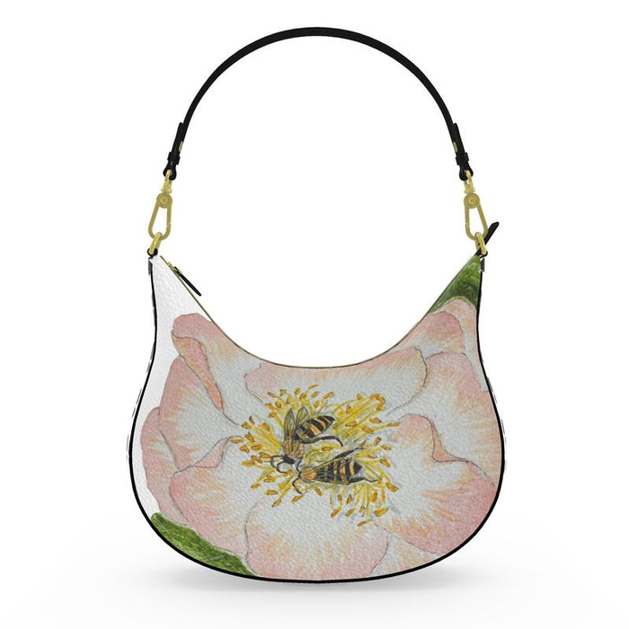 The Ethel — Camellia & Bee Curve Hobo Bag
