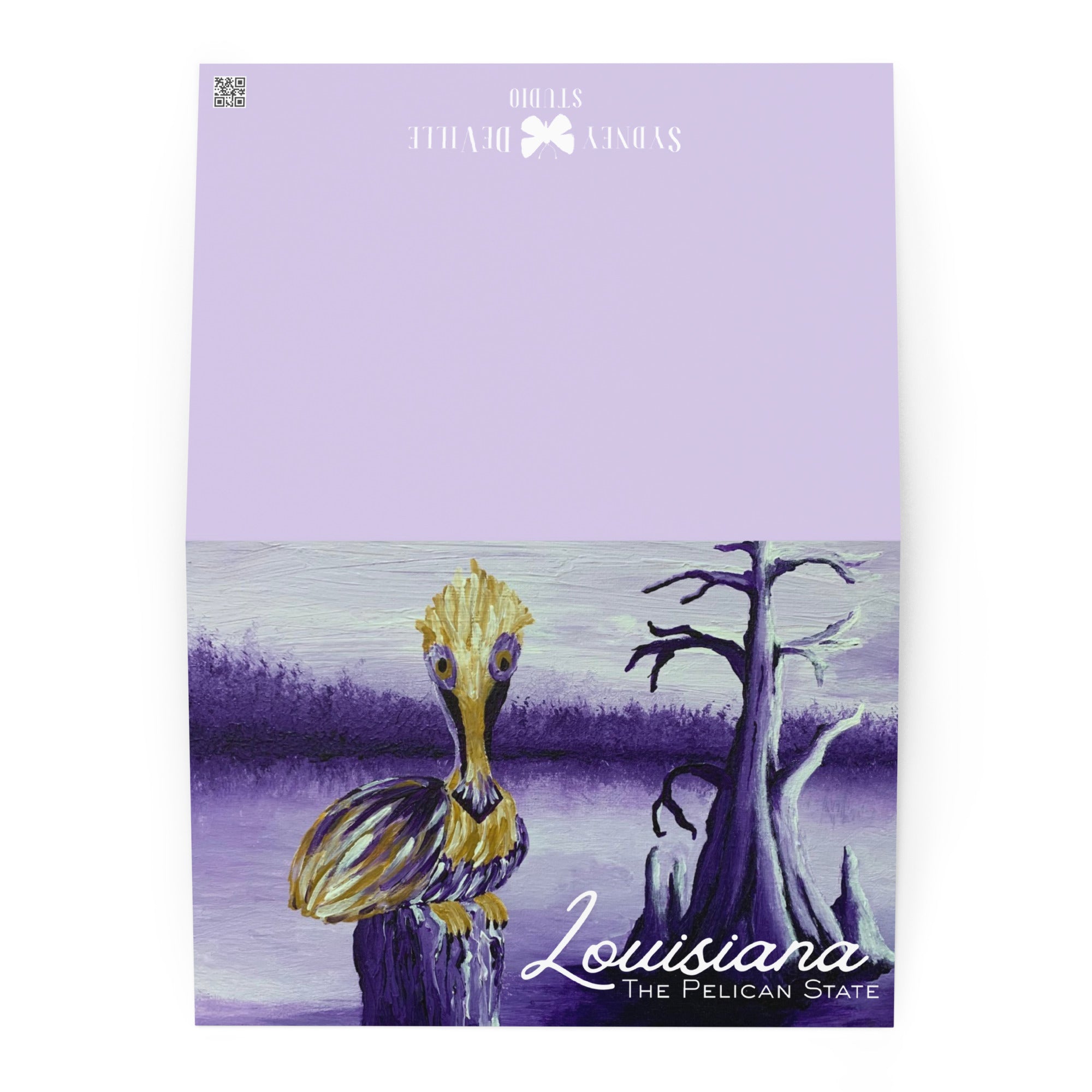 The Pelican State greeting card large size front