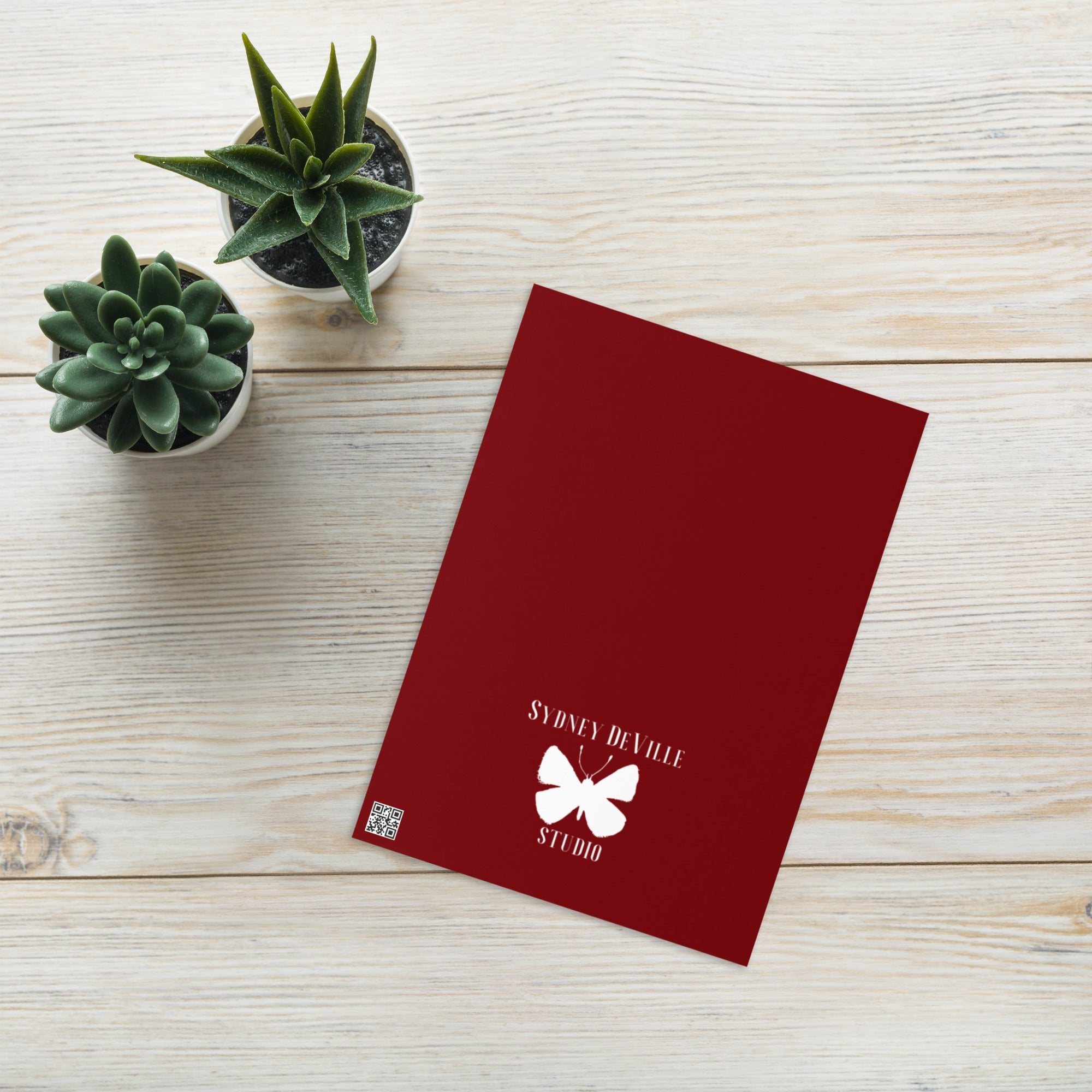 Mariposas del Perú greeting card set — 5x7 back