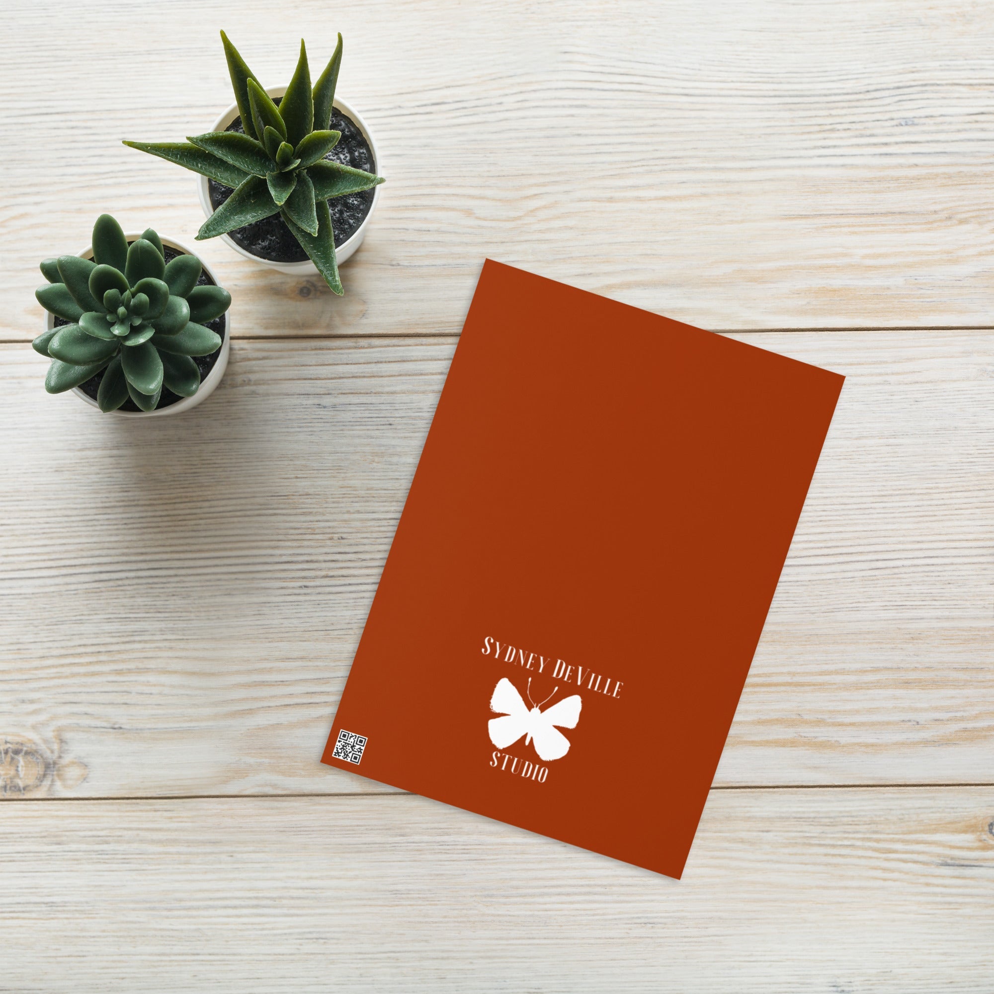 Mariposas del Perú greeting card set — 5x7 back